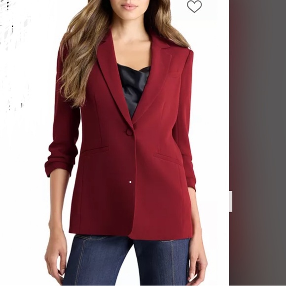 cinq a sept Jackets & Blazers - Cinq à Sept Deep Red Blazer